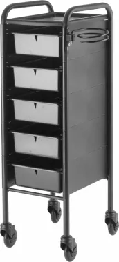 Clictec Black Edition Piccolo 84/5 CT työtarvikevaunu musta