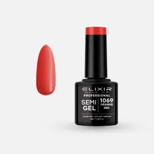 Semi Gel -  #1069 (Orange Red) 8 ml