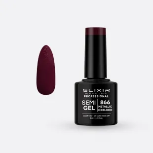 Semi Gel -  #866 (Metallic Oxblood) 8 ml