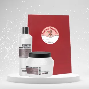 KayPro Keratin lahjapakkaus vaurioituneille hiuksille 350+500ml