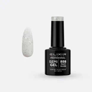 Semi Gel -  #858 (Multi Silver) 8 ml