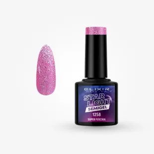 Semi Gel Starlight #1258 (Super Fuschia) 8 ml