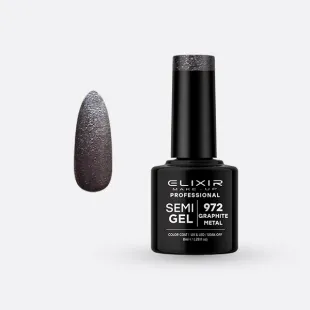 Semi Gel -  #972 (Graphite Metal) 8 ml