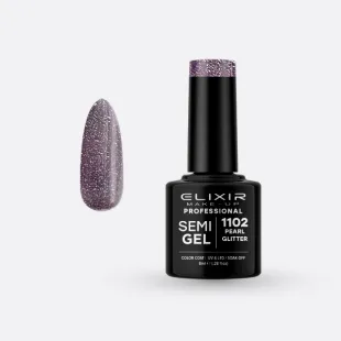 Semi Gel -  #1102 (Pearl Glitter) 8 ml