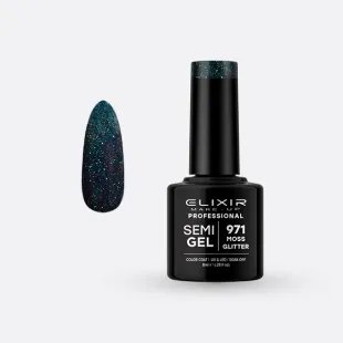 Semi Gel -  #971 (Moss Glitter) 8 ml