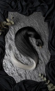 Premium kuituhius, Black'n'silver 70cm