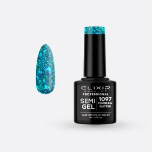 Semi Gel -  #1097 (Fountain Glitter) 8 ml