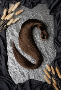 Premium kuituhius, Nuanced dark brown 70cm