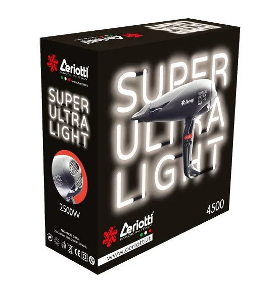Ultra Light 4500 fööni, musta