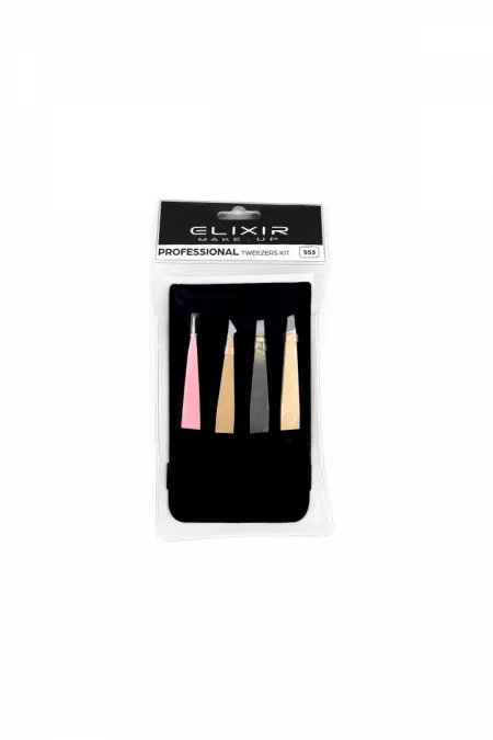 Professional Eyebrow Tweezers Set - # 553 (4 PCS)