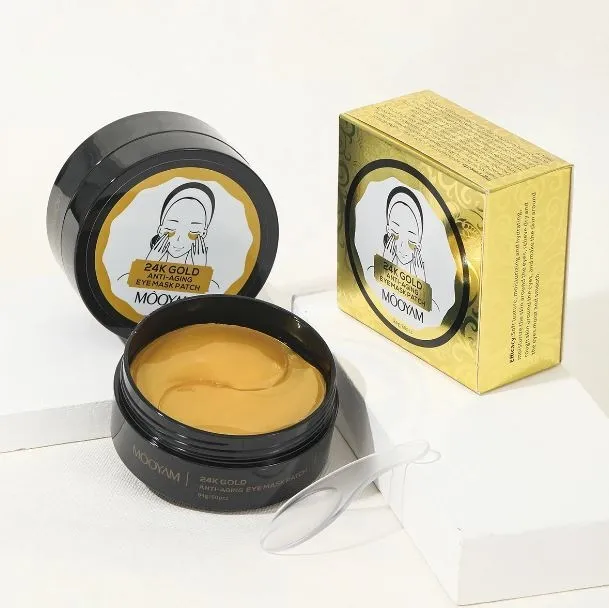 24K Gold Foil Hydrogeeli silmänaamiolaput 60kpl