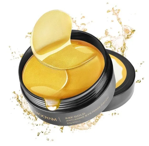 24K Gold Foil Hydrogeeli silmänaamiolaput 60kpl