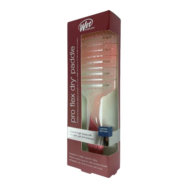 Pro Flex Dry Paddle Detangler lapioharja, pink ombre