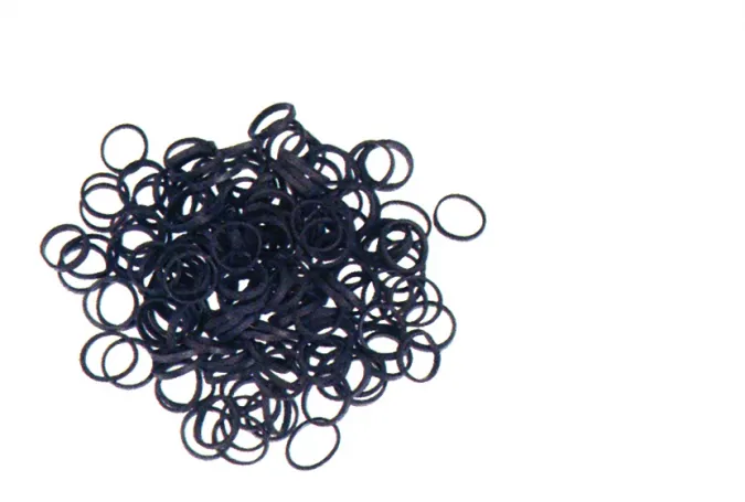 Silikonilenkit musta 15mm 300kpl