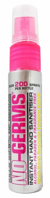 No-Germs käsidesinfiointisuihke 24x25ml teline