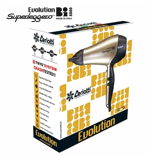 Evolution Bi5000 Brushless Superleggero hiustenkuivaaja, rubiini