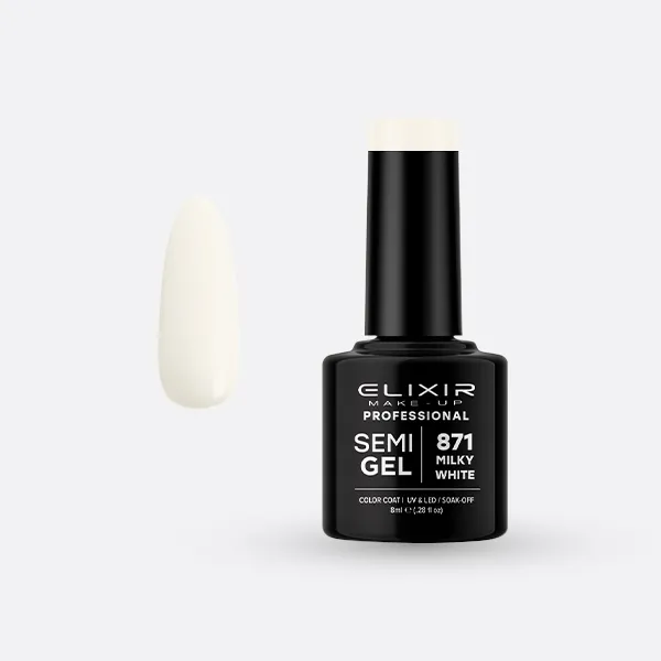 Semi Gel -  #871 (Milky White) 8 ml