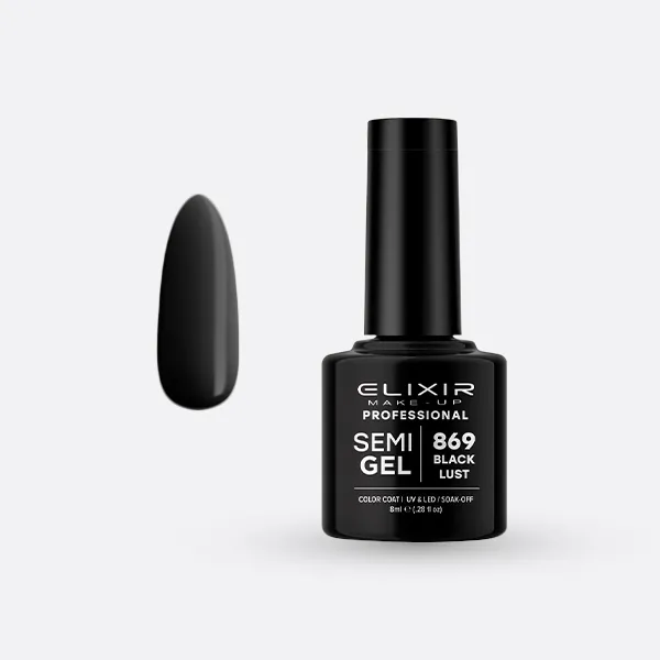 Semi Gel -  #869 (Black Lust) 8 ml