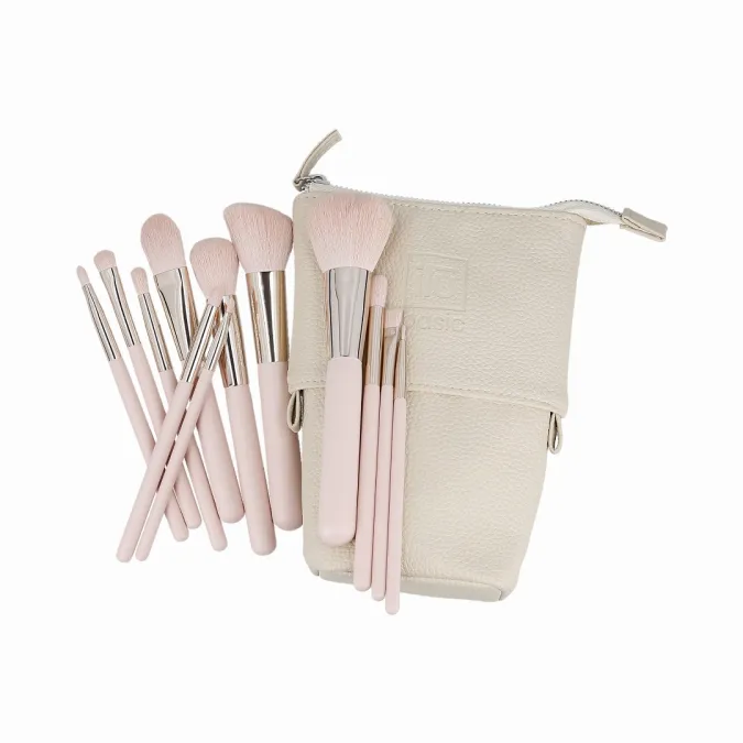 Meikkisivellisetti ja kotelo roosa&beige 12kpl
