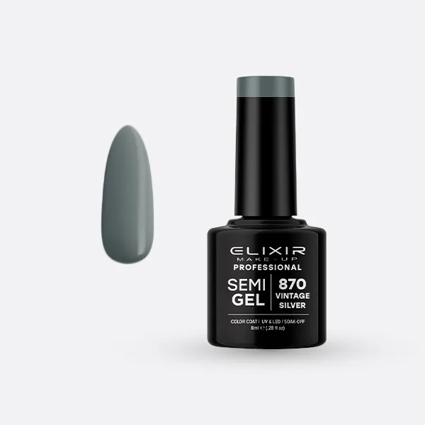 Semi Gel -  #870 (Vintage Silver) 8 ml