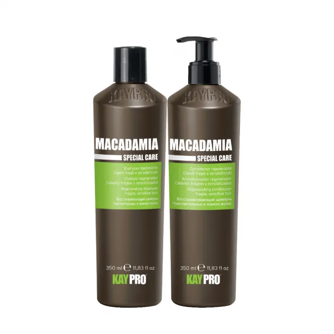 KayPro Macadamia lahjapakkaus hauraille ja herkille hiuksille 2x350ml