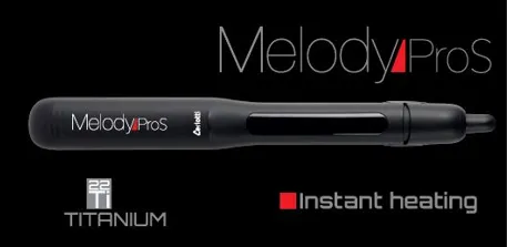 Melody PROS muotoilurauta, musta