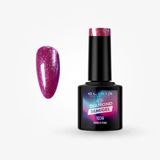 Semi Gel Diamond #1236 (Punch Pink) 8ml