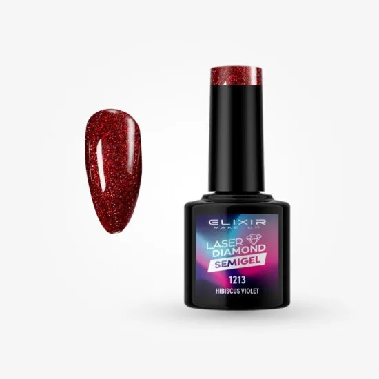 Semi Gel Laser  Diamond  #1213 (Hibiscus Violet) 8 ml