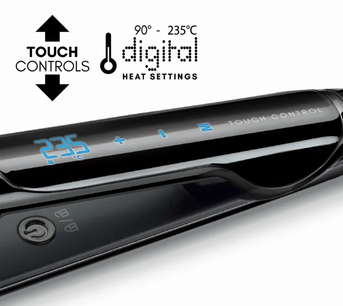 Ultra Fast Titanium Styler, piano black