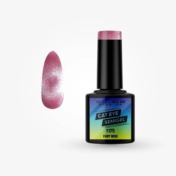 Semi Gel Cat Eye  #1175  (Fiery Rose) 8 ml