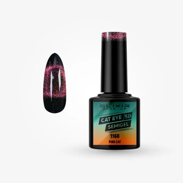 Semi Gel Cat Eye 5D-  #1160(Pink Cat) 8 ml