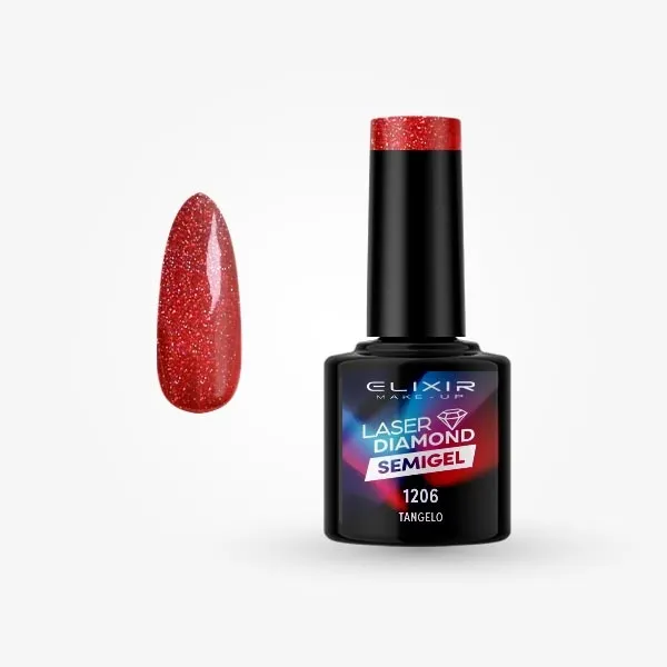 Semi Gel Laser  Diamond  #1206 (Tangelo) 8 ml