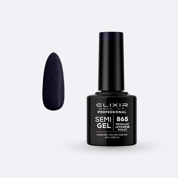 Semi Gel -  #865 (Metallic Japanese Violet) 8 ml