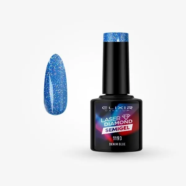 Semi Gel Laser  Diamond  #1193 (Denim Blue) 8 ml