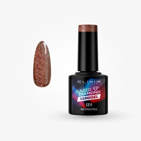 Semi Gel Laser  Diamond  #1211 (Palevioletred) 8 ml