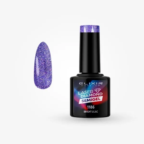 Semi Gel Laser  Diamond  #1186 (Bright Lilac) 8 ml