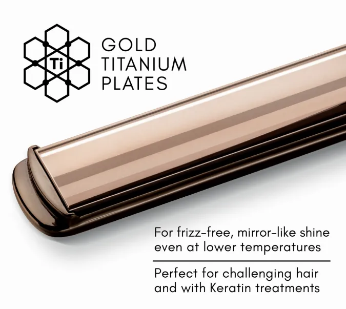 Ultra Fast Titanium Styler, gold