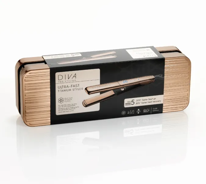 Ultra Fast Titanium Styler, gold