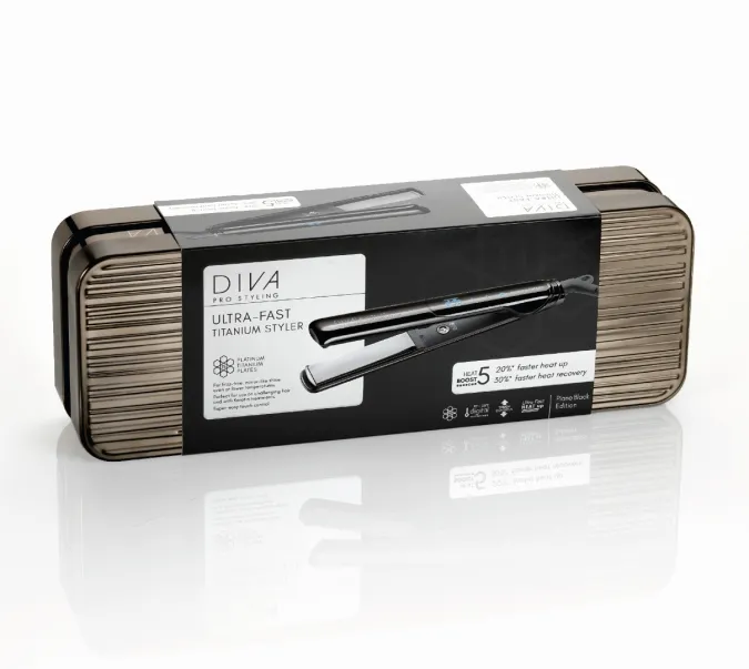 Ultra Fast Titanium Styler, piano black