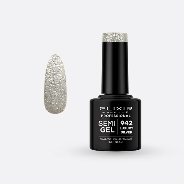 Semi Gel -  #942 (Luxury Silver) 8 ml