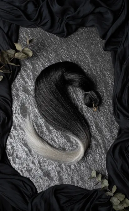 Premium kuituhius, Black'n'silver 70cm
