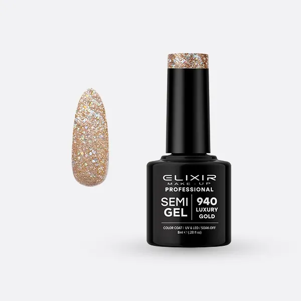 Semi Gel -  #940 (Luxury Gold) 8 ml