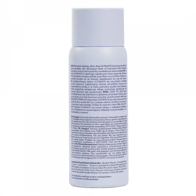 Ultimate very strong hair spray 75ml