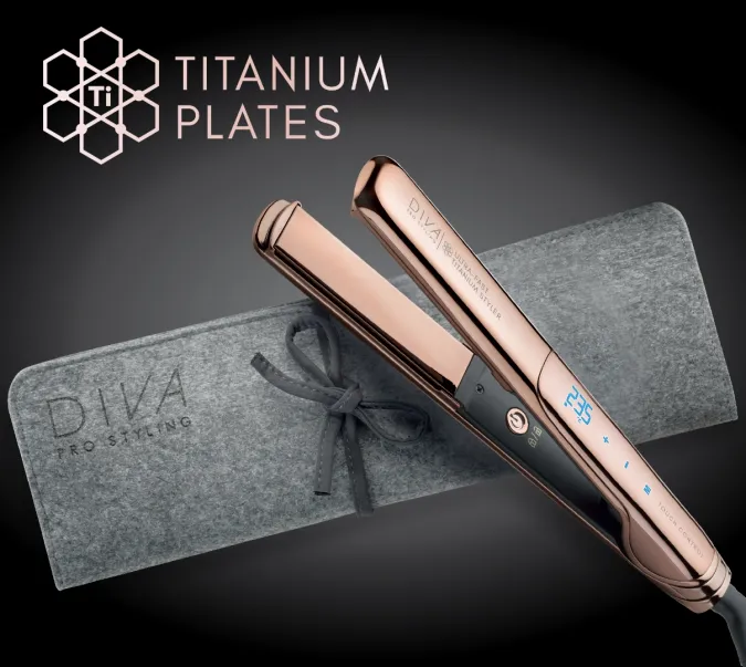 Ultra Fast Titanium Styler, gold