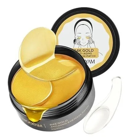 24K Gold Foil Hydrogeeli silmänaamiolaput 60kpl