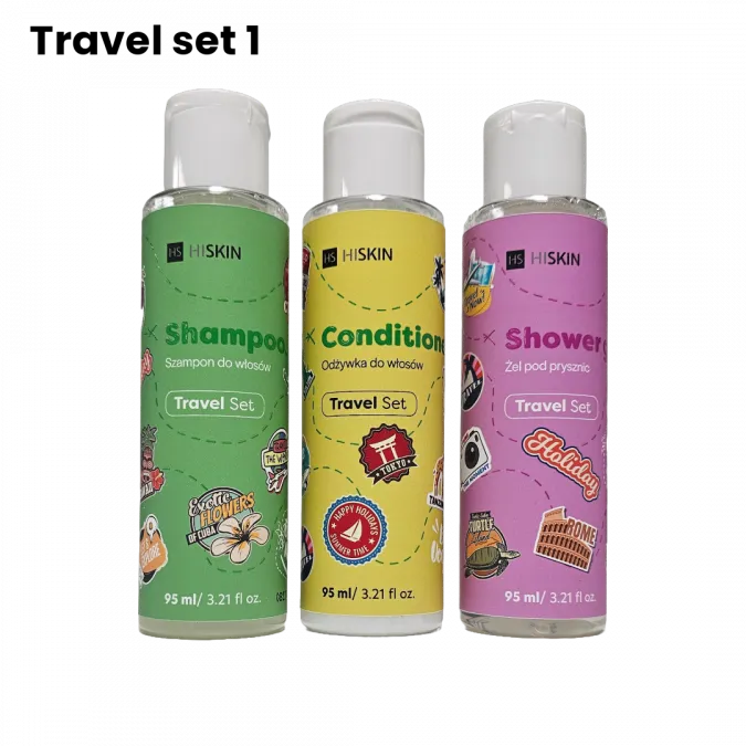 Matkapakkaus shampoo, hoitoaine ja suihkugeeli 3x95ml